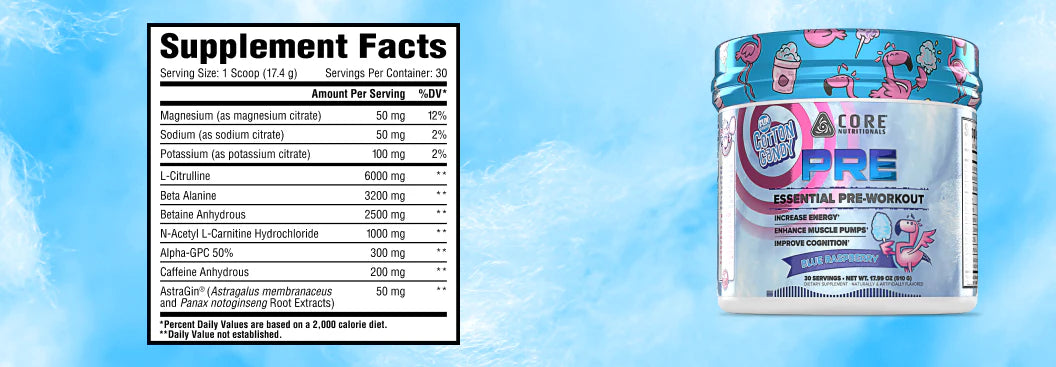Core essential pre workout